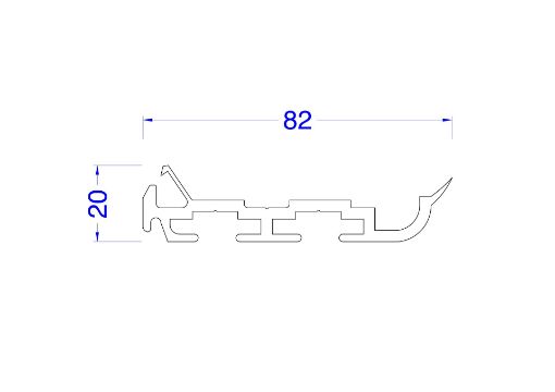 Picture of PV090 Gasket retainer profile